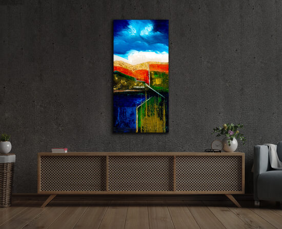 Vászonnyomat - 106x52 cm - Aquaduct